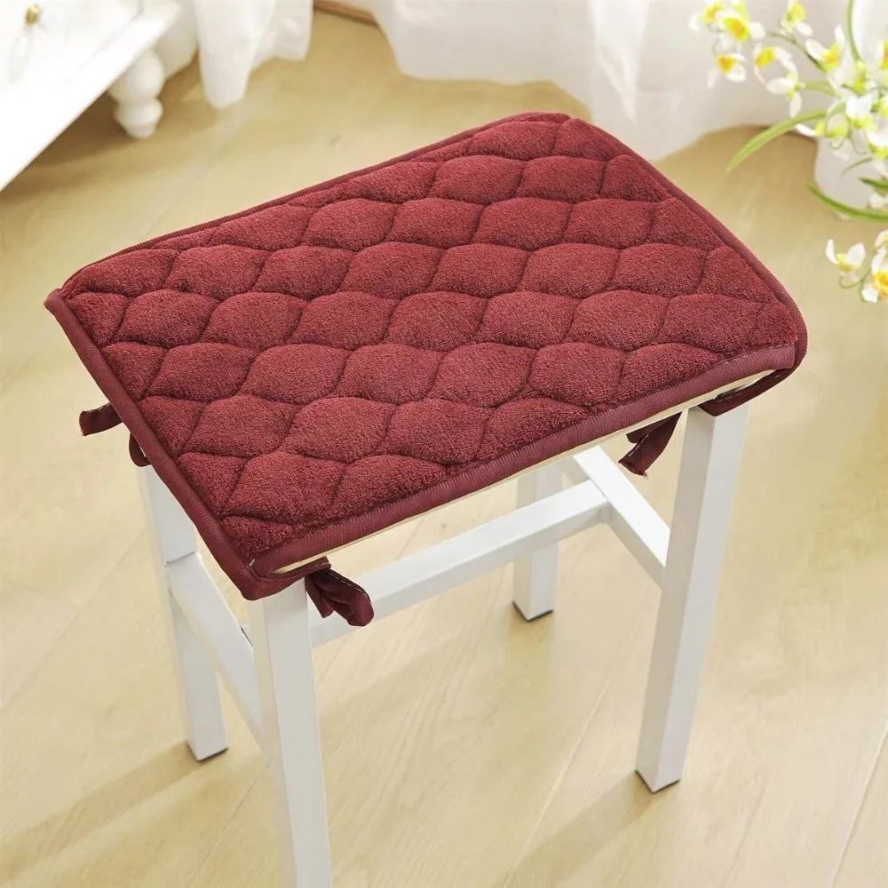 Thickened Plush Seat Cushion – Anti-Slip Strap, Soft & Cozy