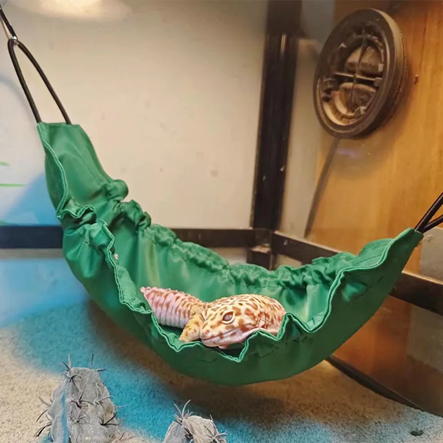 Reptile Hammock Swing Bed – Lizard Gecko Terrarium Decor