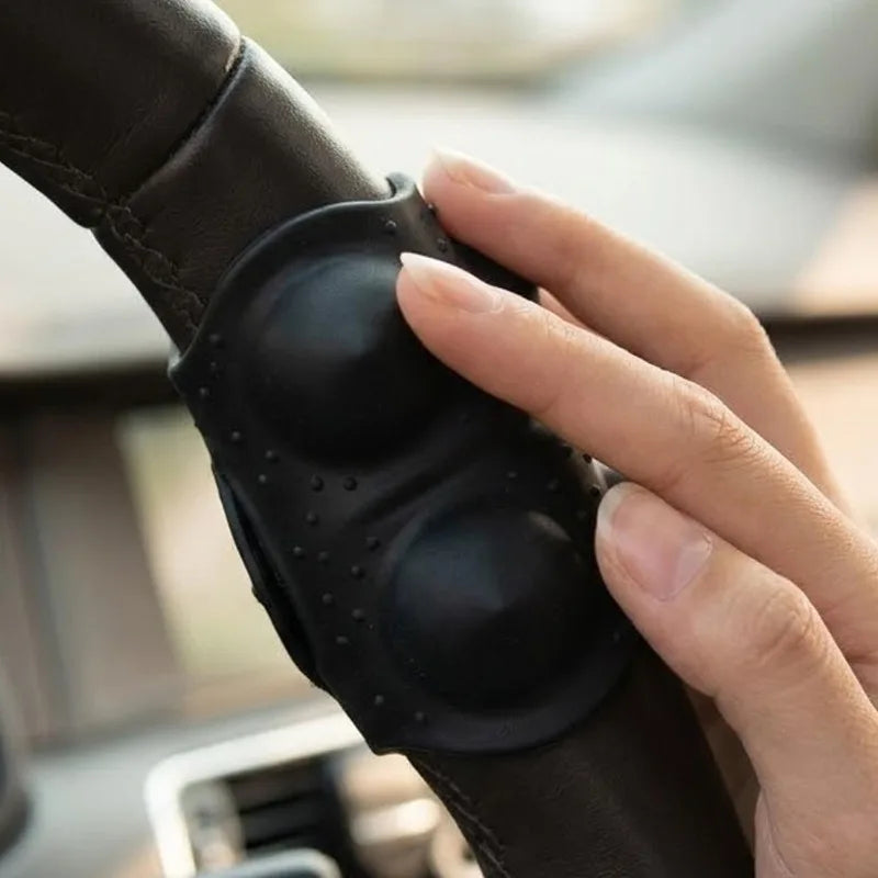 Steering Wheel Alignment Marker & Non-Slip Silicone Grip Wrap