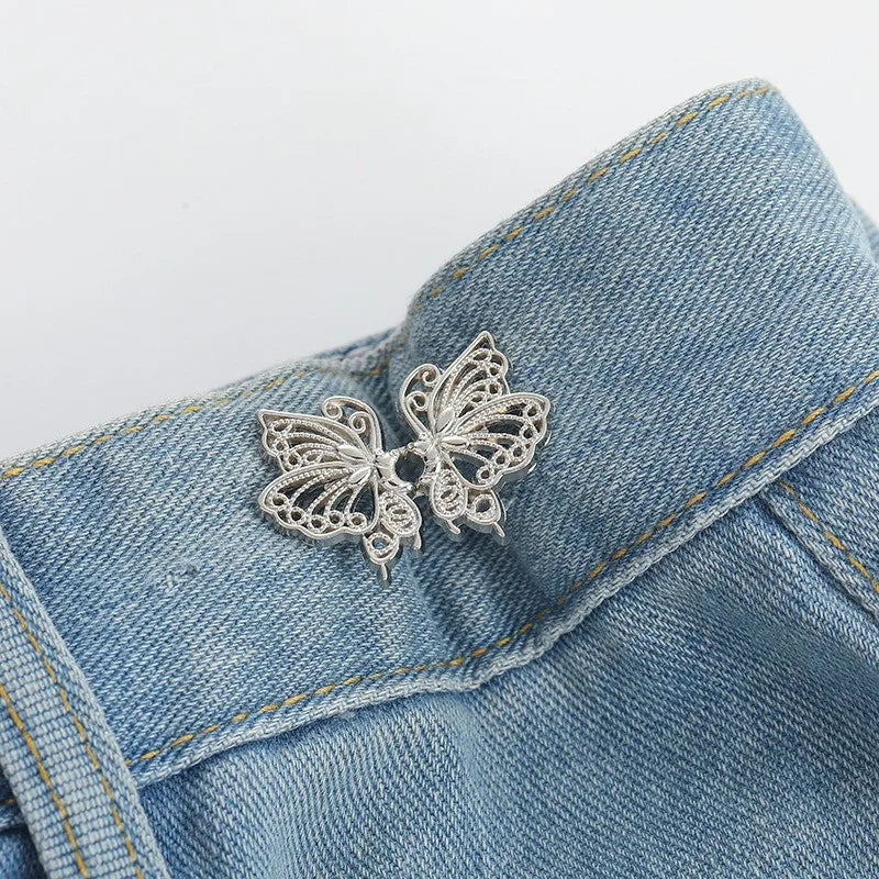 Butterfly Waist Adjuster Clips – Jeans Button Tightener 2-Pack