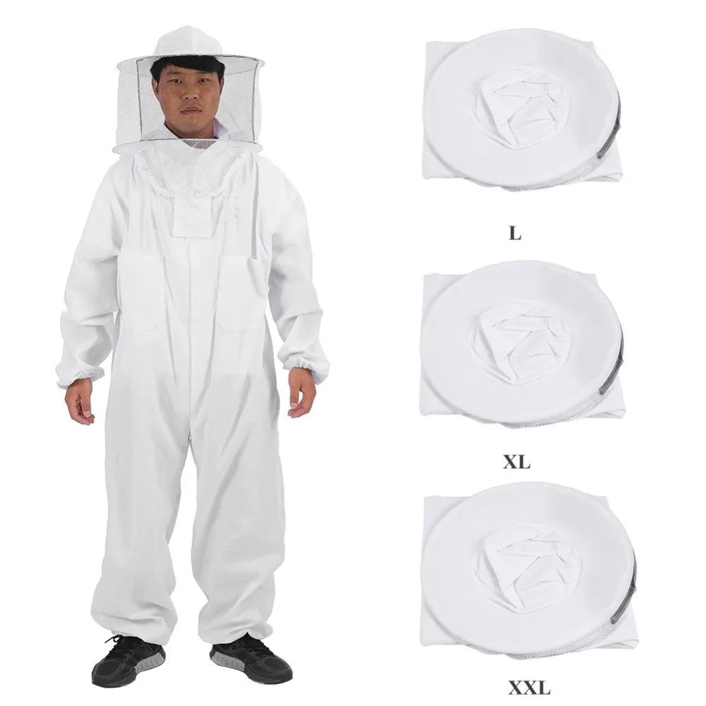 Professional Breathable Beekeeping Suit – Full Body Jumpsuit