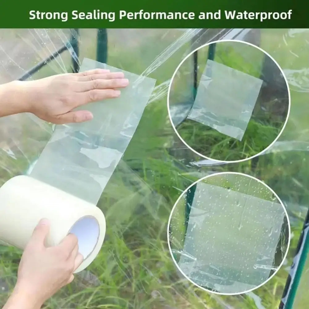 UV Resistant Greenhouse Film Repair Tape | Transparent PE Patch
