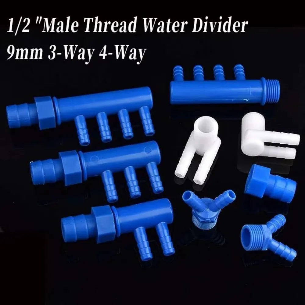 Y-Type Plastic Hose Splitter Manifold – 3-Way & 4-Way 9mm