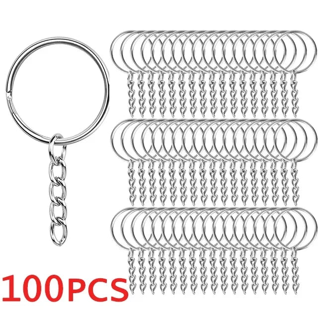 Stainless Steel Split Key Rings Anti-Rust 20mm 25mm 30mm