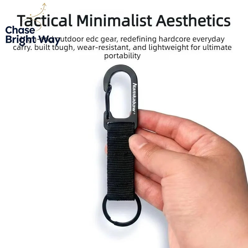 Webbing Snap Hook Carabiner Clip – EDC Key Ring for Hiking