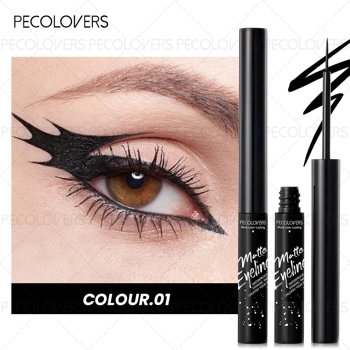 Waterproof Liquid Eyeliner – Ultra-Fine Tip, Smudge-Proof