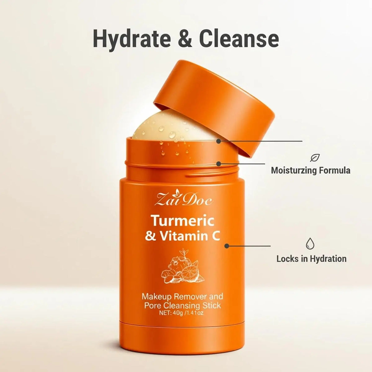 ZaiDoc Turmeric & Vitamin C Makeup Remover Pore Cleansing Stick