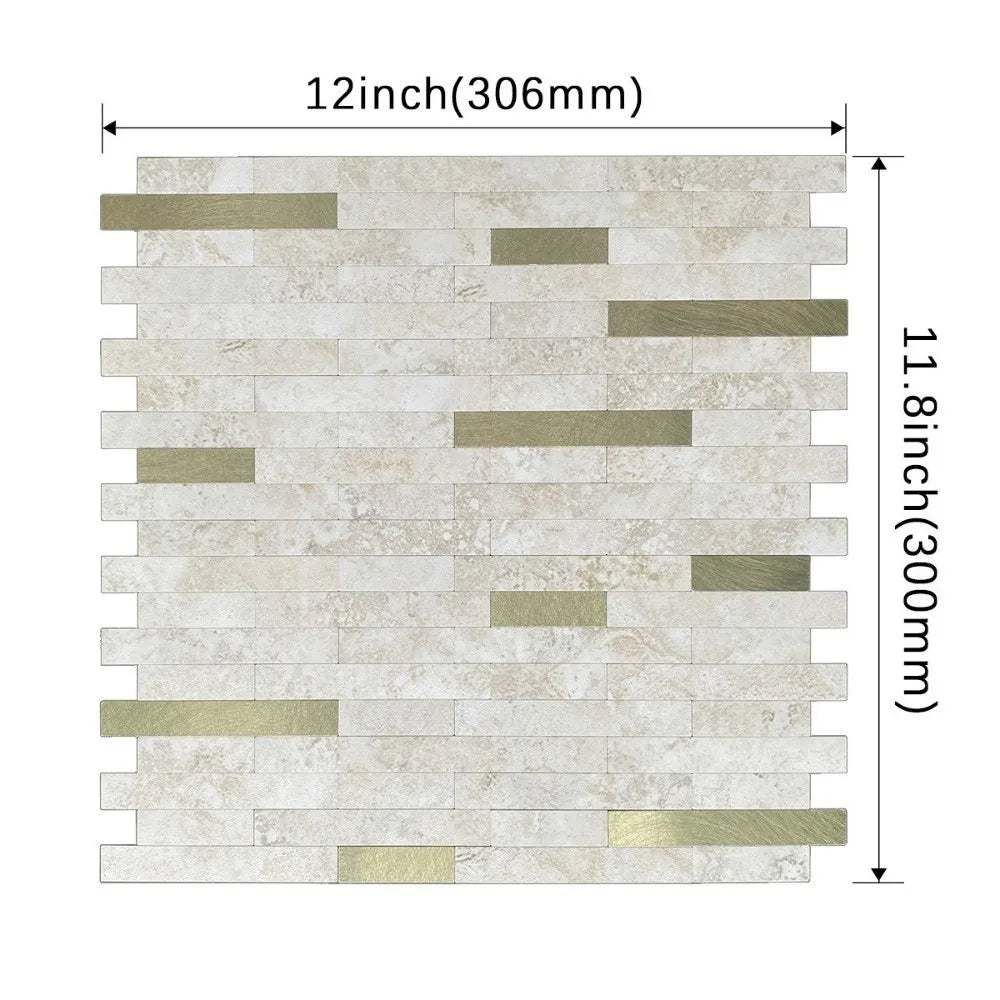 Self-Adhesive Mosaic Tile Stickers | PVC Kitchen Backsplash
