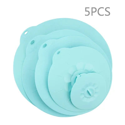 Universal Silicone Spill Stopper Lid – Reusable Pot & Bowl Cover