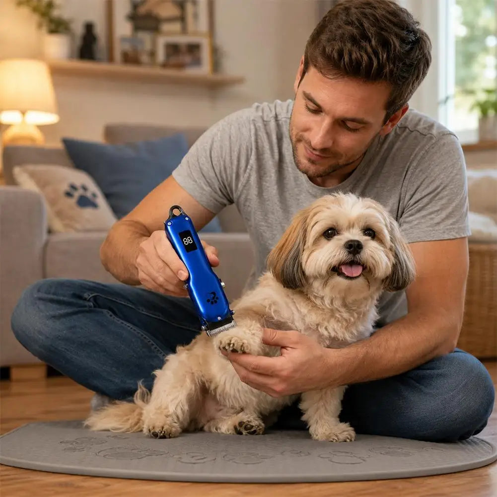 USB Rechargeable Electric Dog & Cat Clipper – Low Noise Groomer