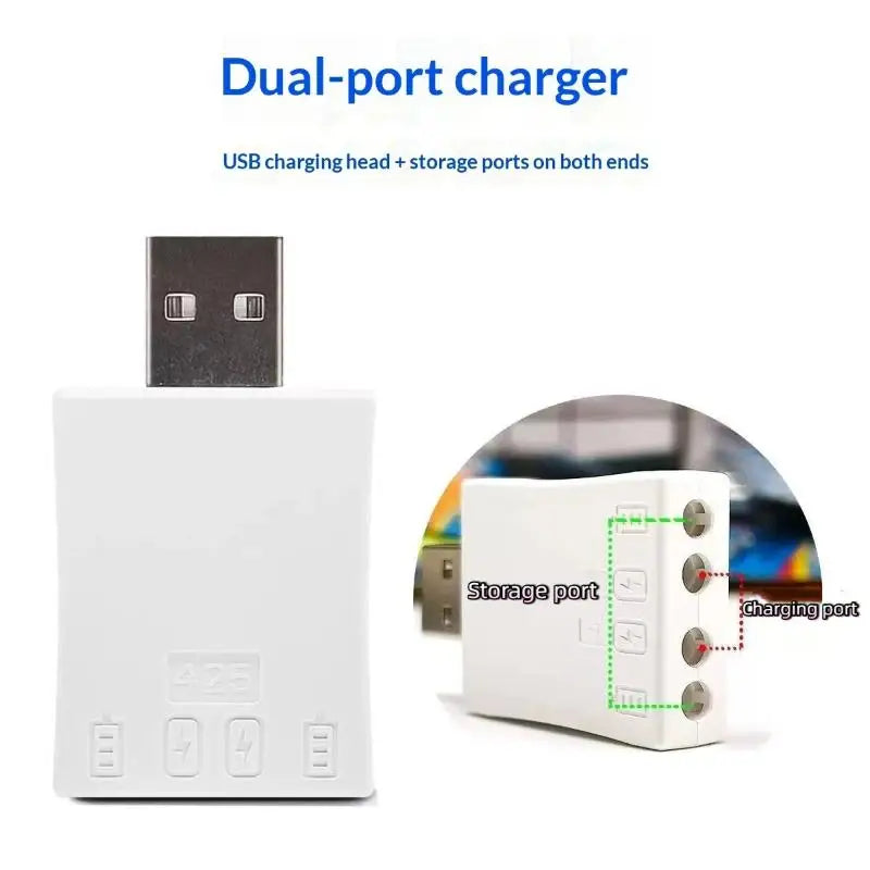 Rechargeable CR425 Fishing Float Battery & USB Charger Set