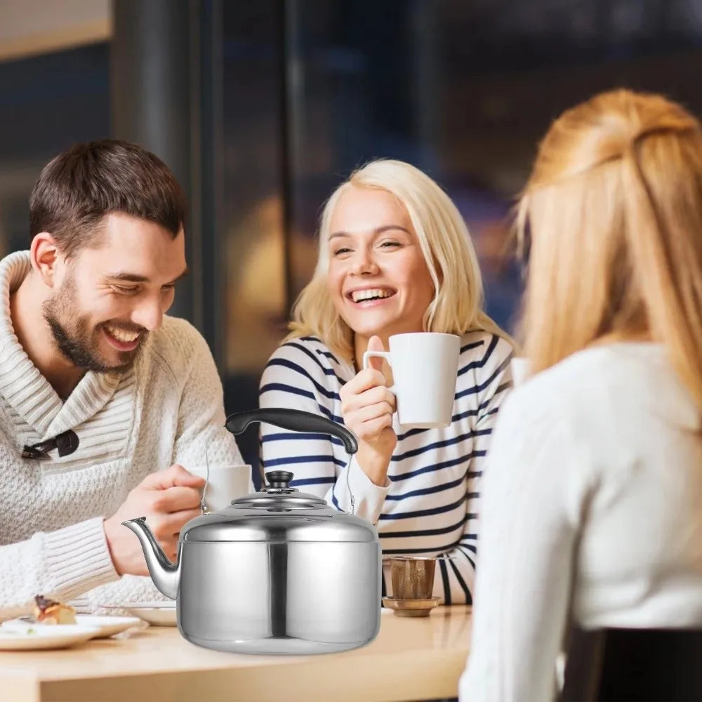 Stainless Steel Whistling Teapot – Stovetop Kettle 4L & 7L