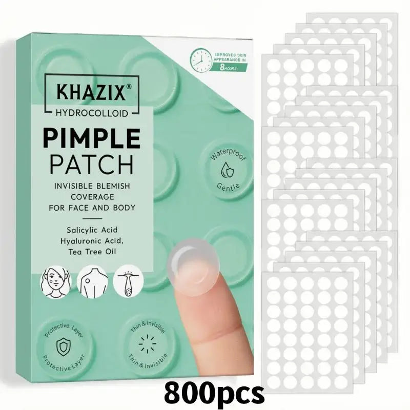 Hydrocolloid Acne Pimple Patches 200/800Pcs – Invisible Spot Stickers
