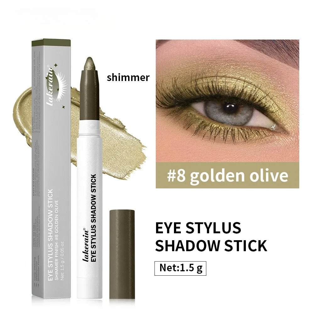 Waterproof Eyeshadow Sticks – 6 Colors Shimmer & Matte Pencil