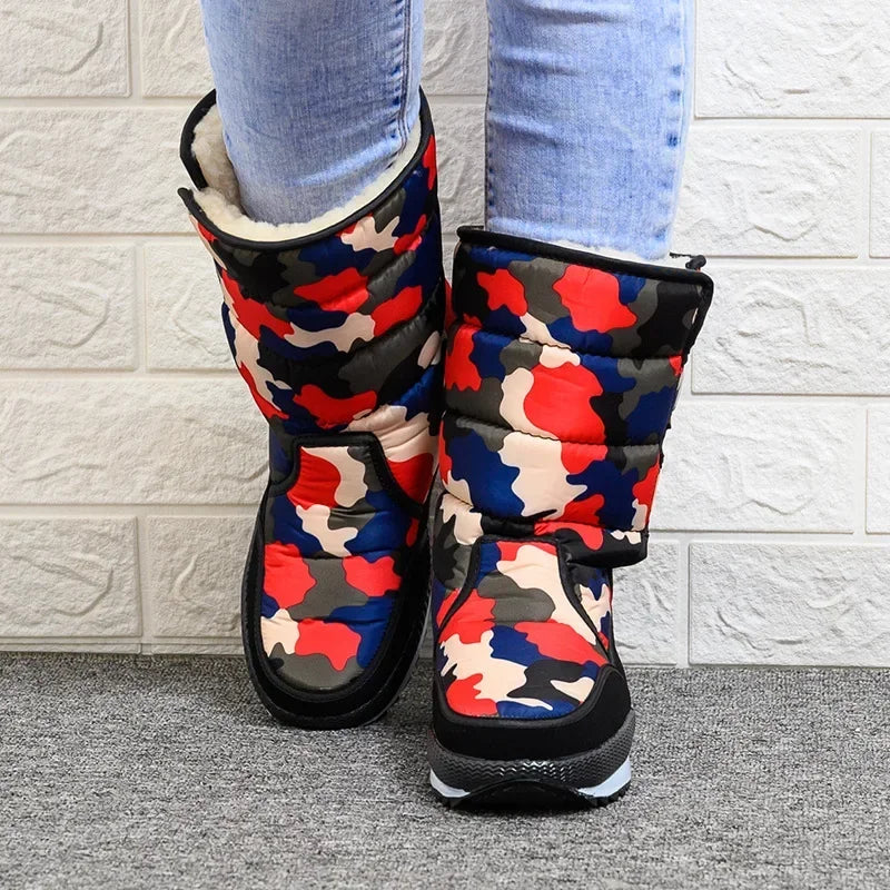 LEDP Waterproof Mid-Calf Snow Boots – Unisex Sizes 36–47