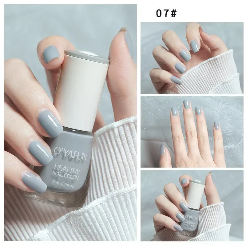 40 Autumn Brown Shades Water-Based Peel Off Gel Nail Polish