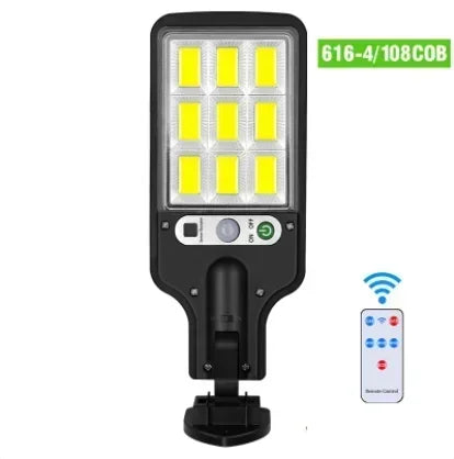 Solar LED Outdoor Motion Sensor Light – 55 LED Remote Control