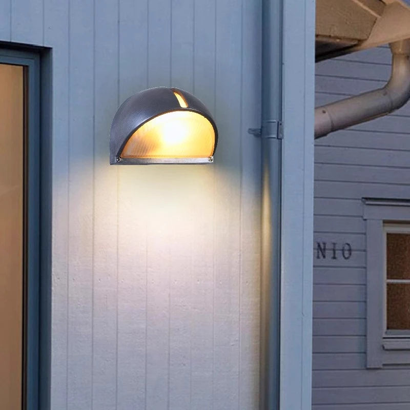 Retro Industrial LED Wall Sconce IP65 Waterproof E27 Glass
