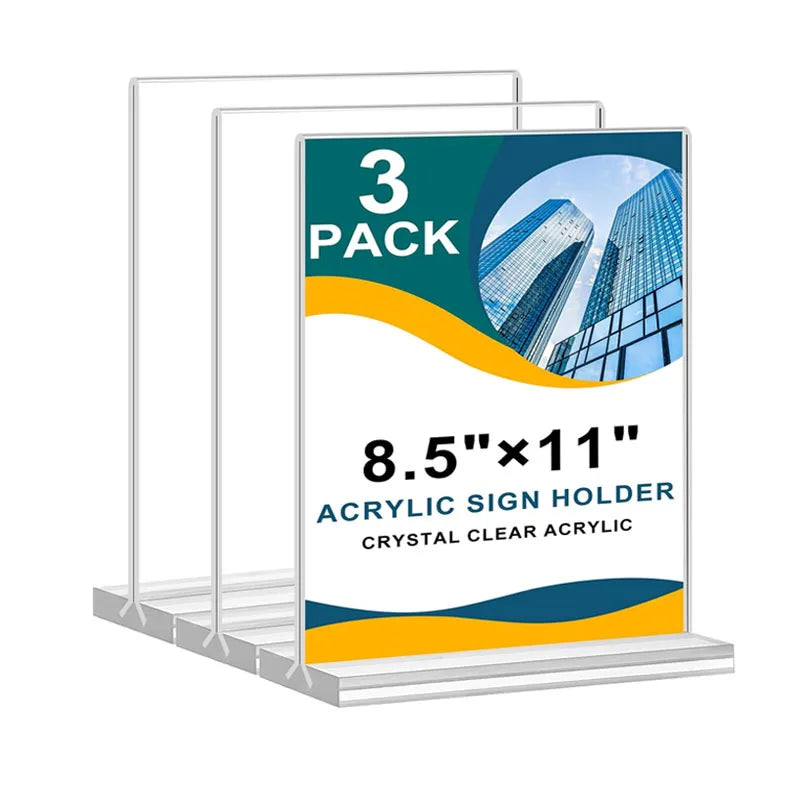 Acrylic T-Shape Menu Card Holder Stand – Bar & Restaurant