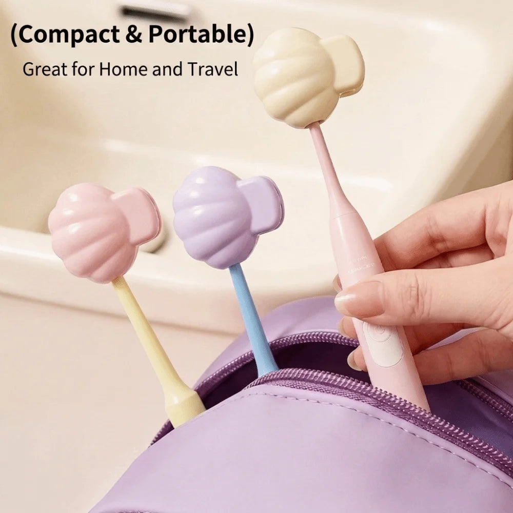 Ventilated Clip-On Toothbrush Head Cover | Travel Cap