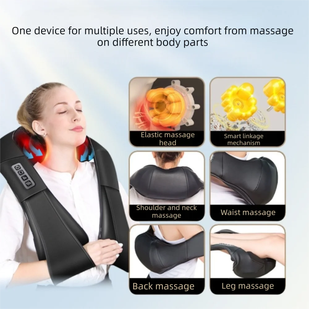 SAMMY Kneading Massage Shawl – U-Shape Neck & Shoulder