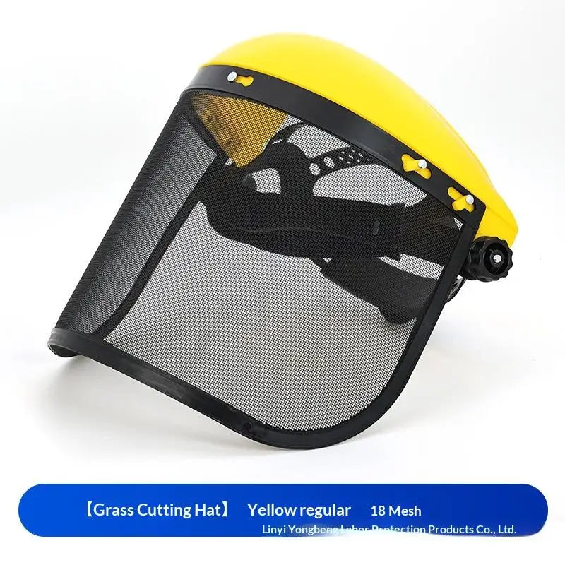Garden Trimmer Safety Helmet with Full Face Mesh Mask