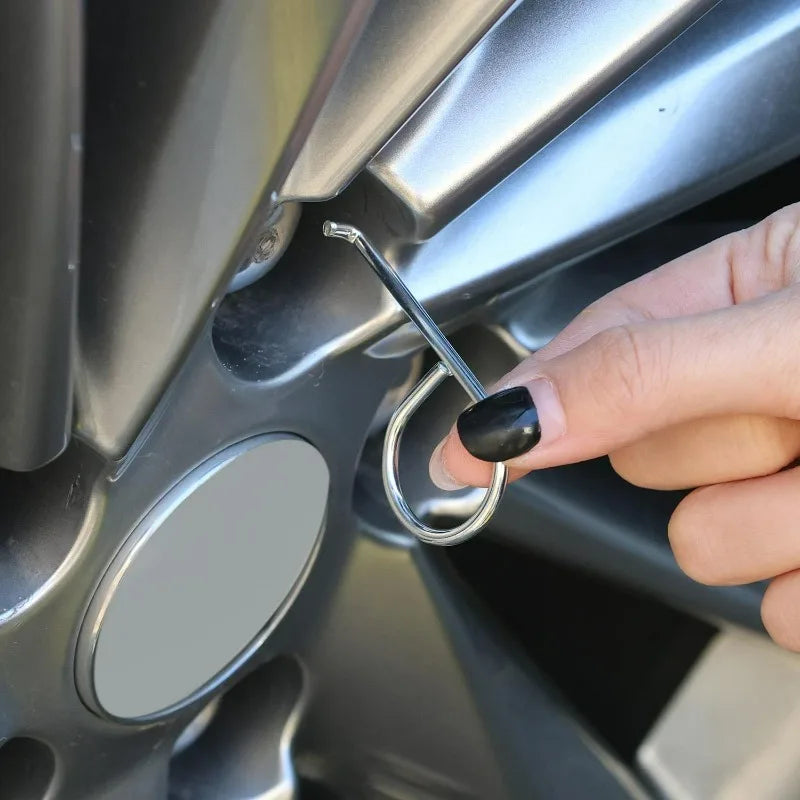Wheel Lug Nut Cover Cap Removal Tool Set – Hook & Clip