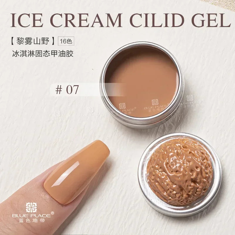 Handaiyan 64 Colors Solid Nail Polish Gel – Ice Cream Texture