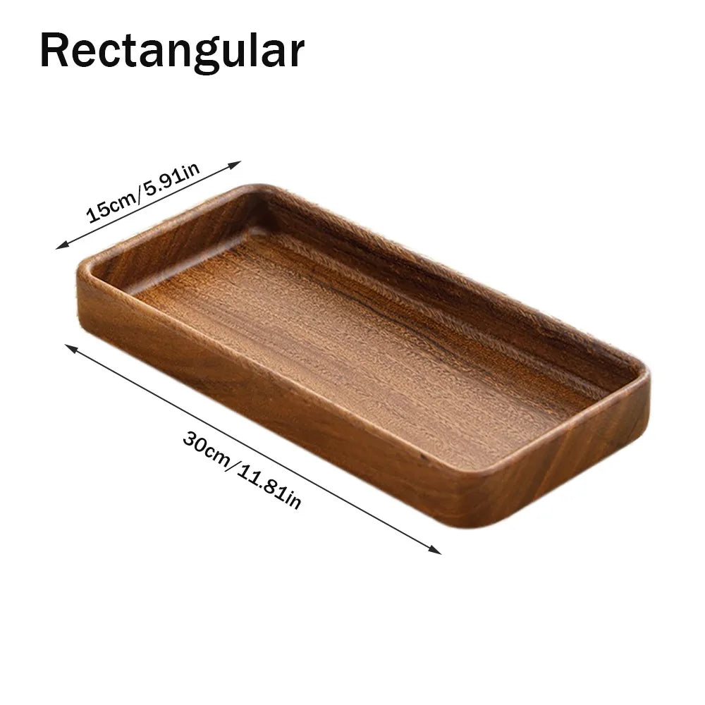 Japanese Stackable Wooden Snack & Candy Serving Tray