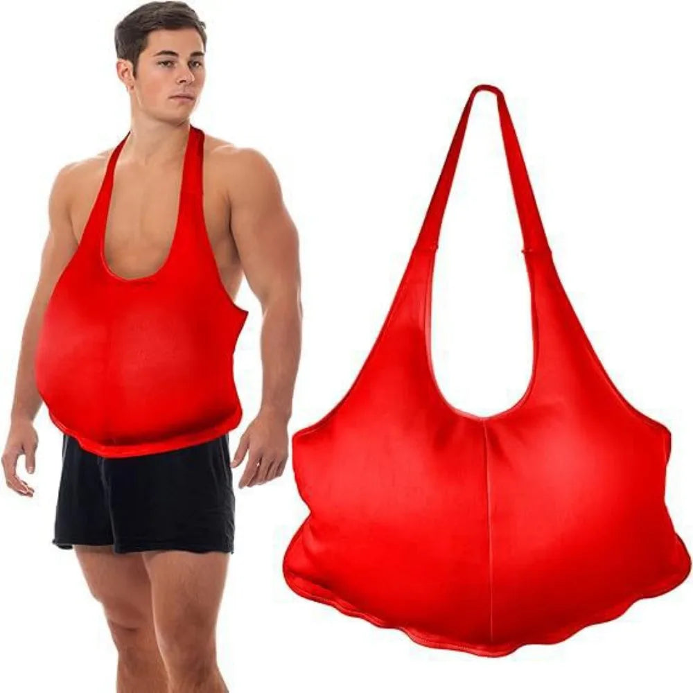 Santa Padded Belly Fat Suit – Christmas Costume Prop | Polyester