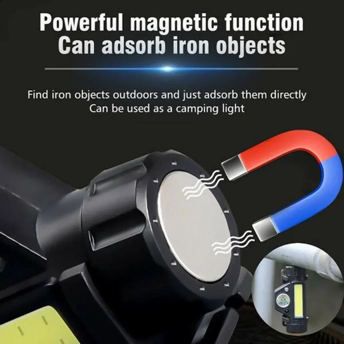 Ultra Bright LED Headlamp – USB Rechargeable, Waterproof & Magnetic