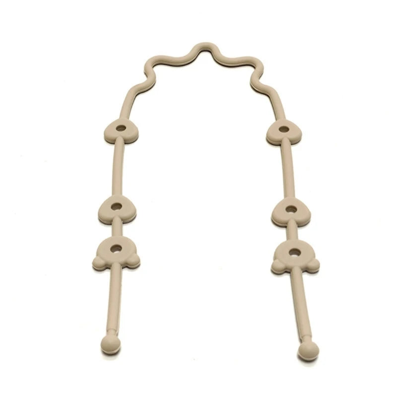 Silicone Baby Pacifier Clip Chain | Stroller & Highchair Strap