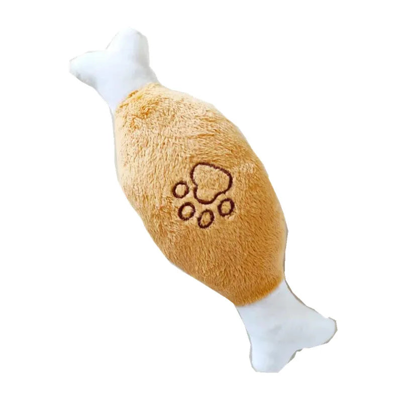 Plush Squeaky Dog Toy – Soft Bite-Resistant Chew & Play
