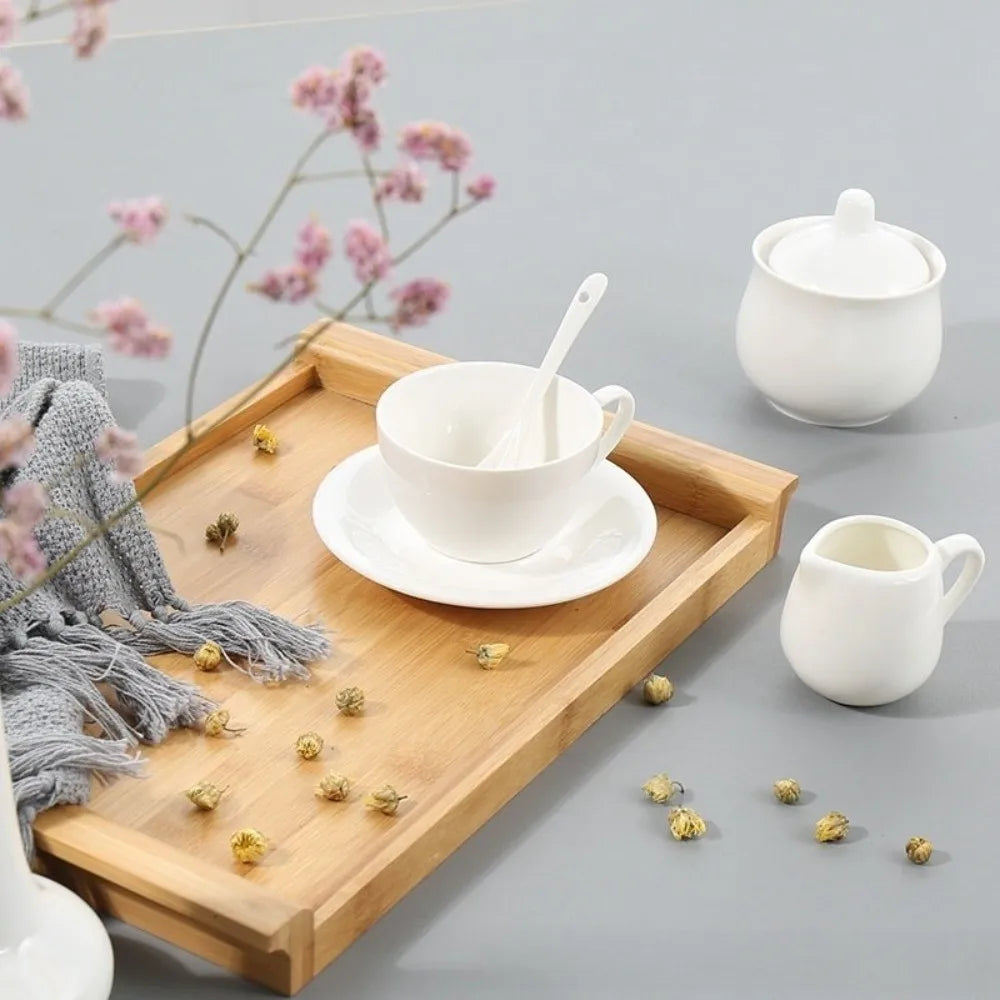 White Ceramic Creamer Pot – Mini Milk & Seasoning Jar