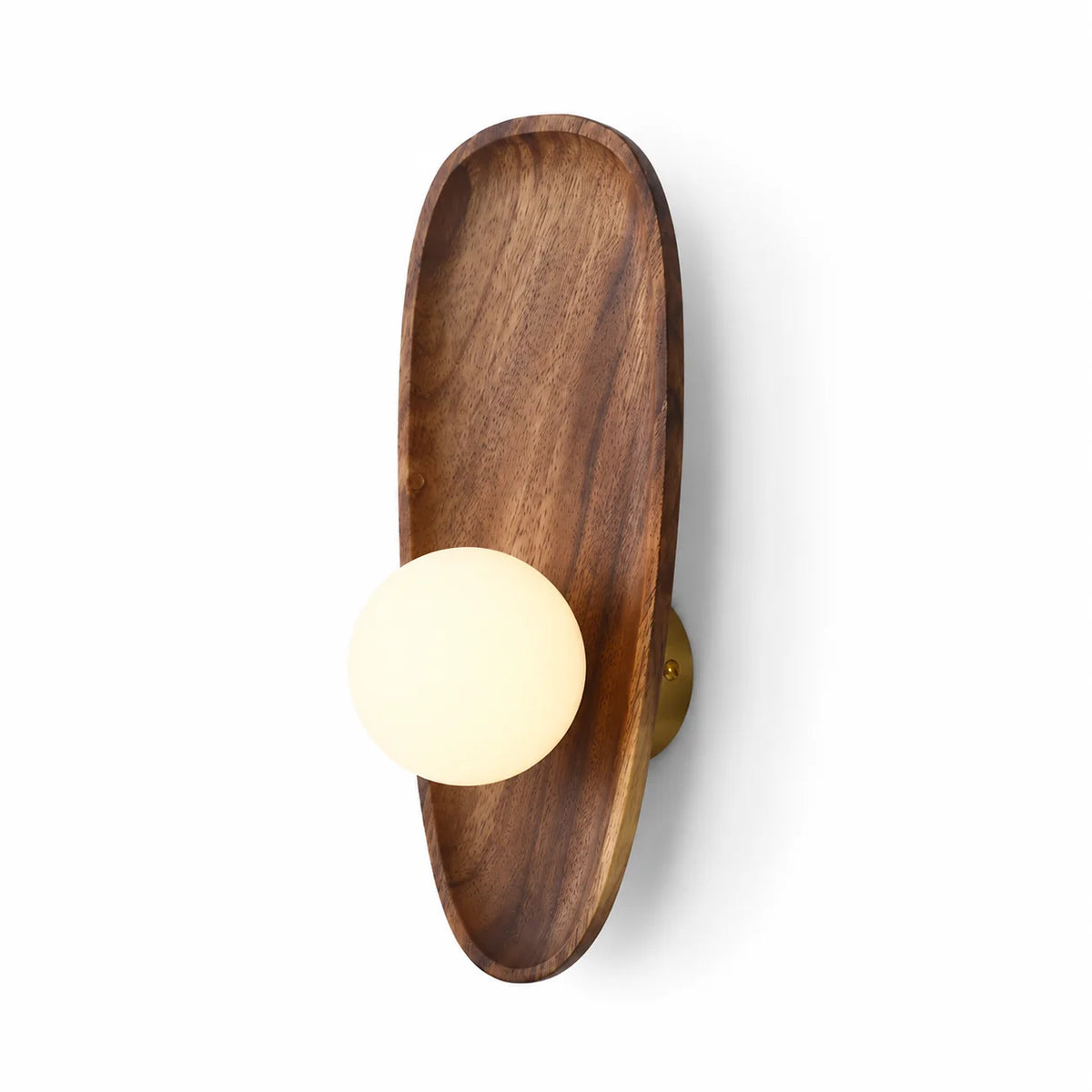 Vintage Wooden Glass LED Wall Sconce | E27 Touch Switch