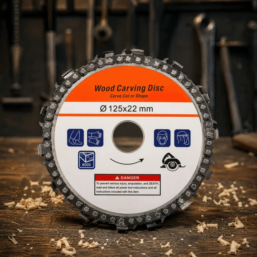 Wood Carving Disc Angle Grinder Chainsaw Blade 4.5" & 5"