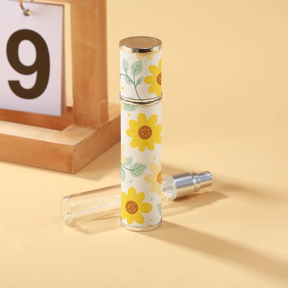 PU Leather 10ml Refillable Perfume Spray Bottle | Travel