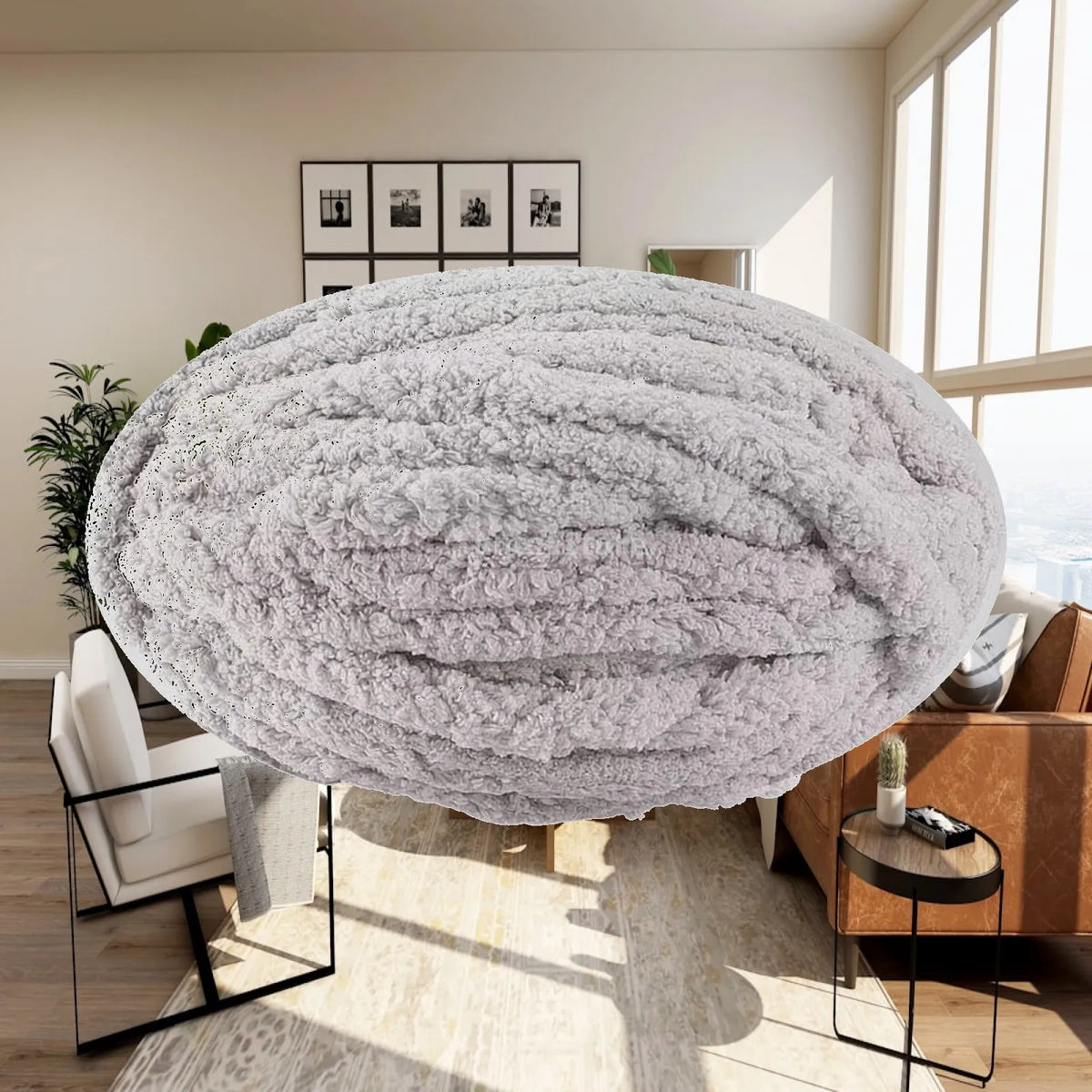 Jumbo Fuzzy Chenille Yarn Ball – Hand Knitting & Crafting