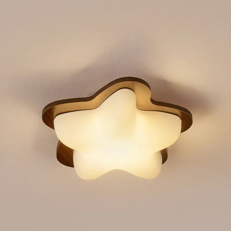 Walnut Wood Full Spectrum Dimmable LED Ceiling Light | E27