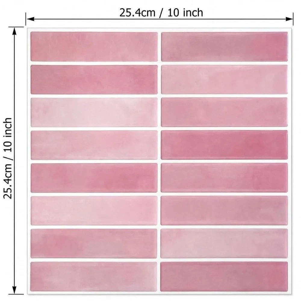 Self-Adhesive PVC Tile Stickers – Waterproof Wall & Floor Decal