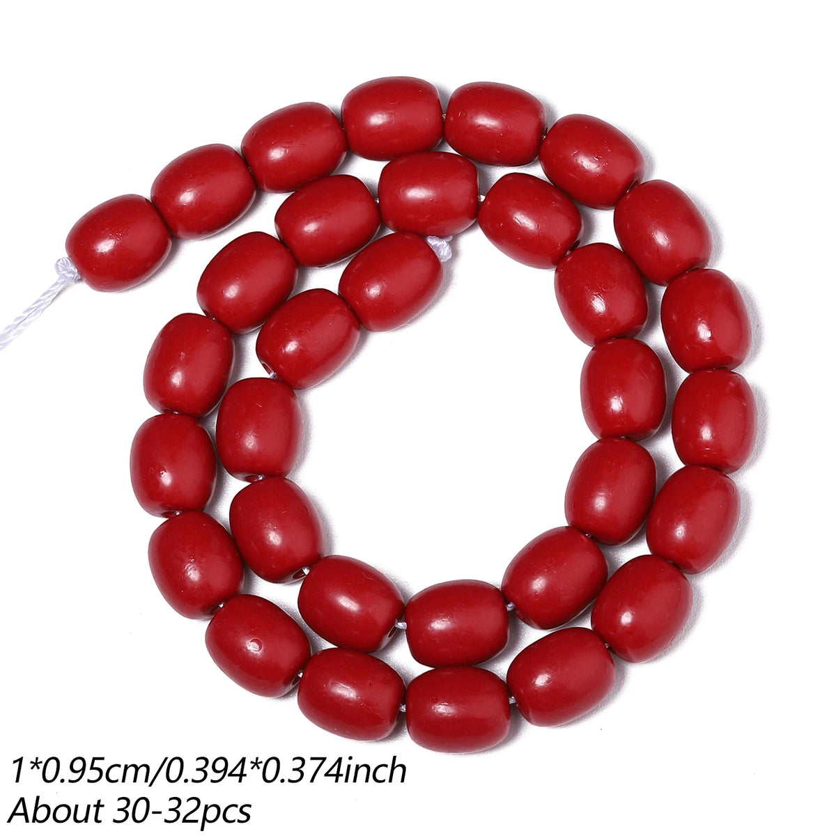 Natural Red Shell Powder Loose Beads – DIY Jewelry Making