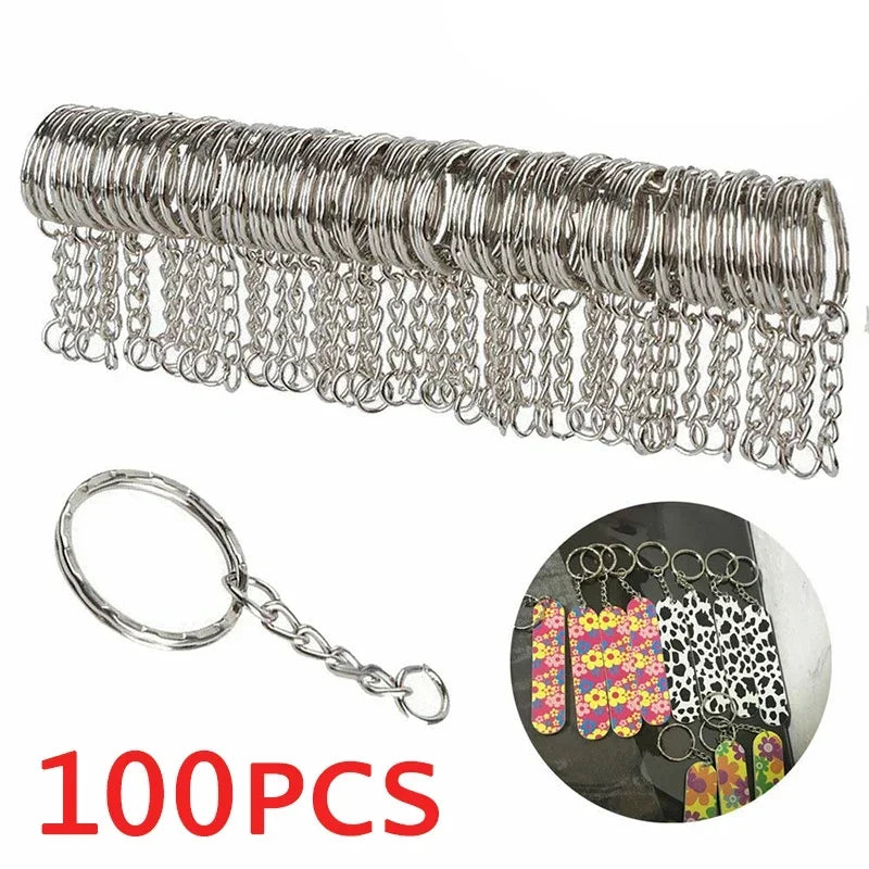 Stainless Steel Split Key Rings Anti-Rust 20mm 25mm 30mm