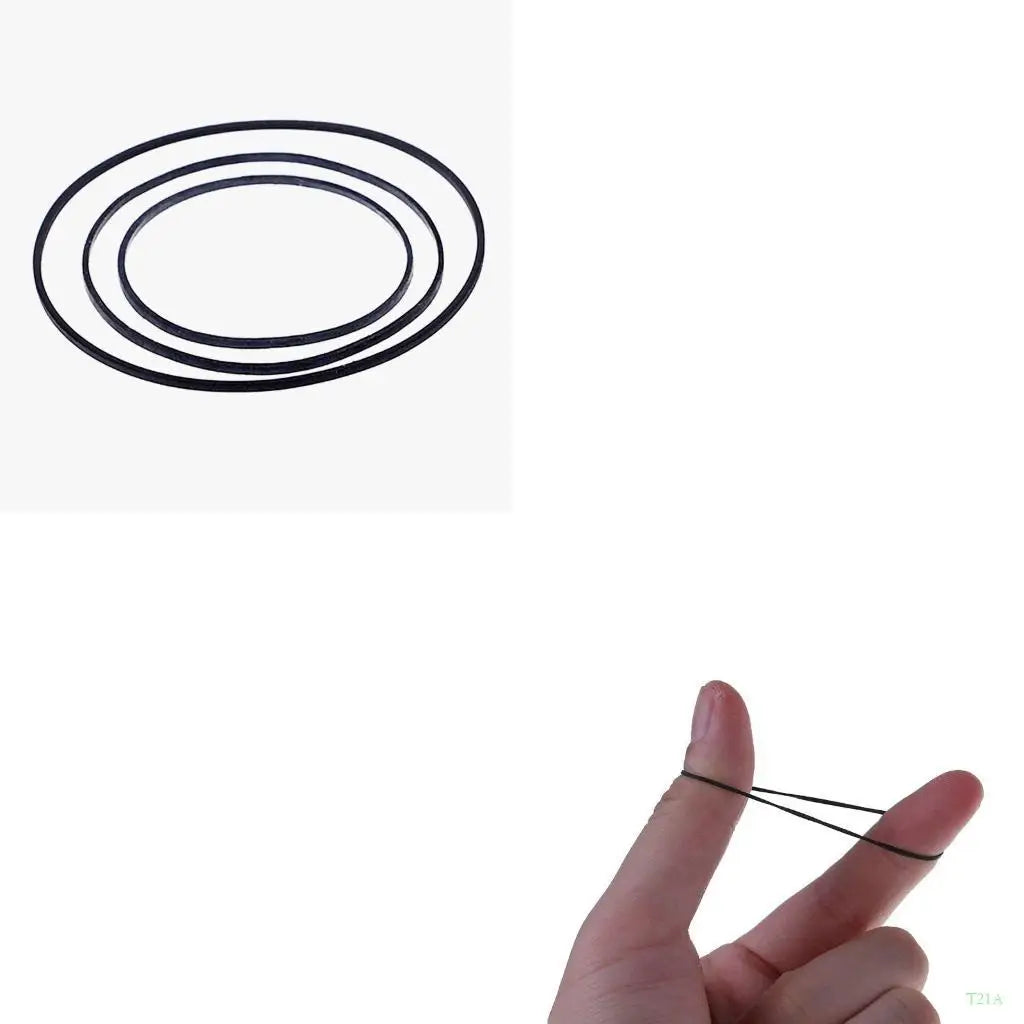 T21A Flat Drive Belt LP Vinyl Turntable Replacement – 25-Pack