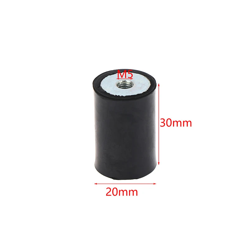 M4–M8 Rubber Anti-Vibration Mount Type DD Flat Base Damper