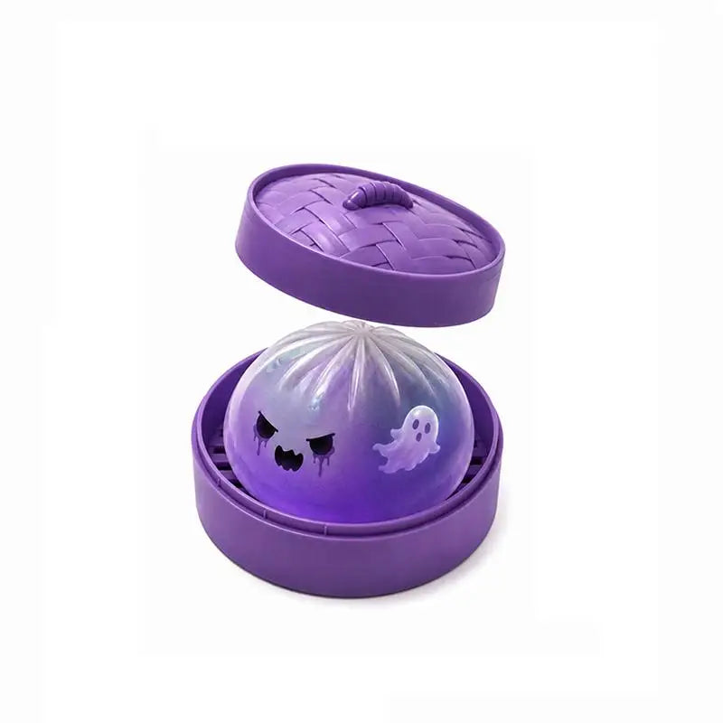 Glitter Halloween Squishy Fidget Toy – Ghost & Pumpkin Squeeze
