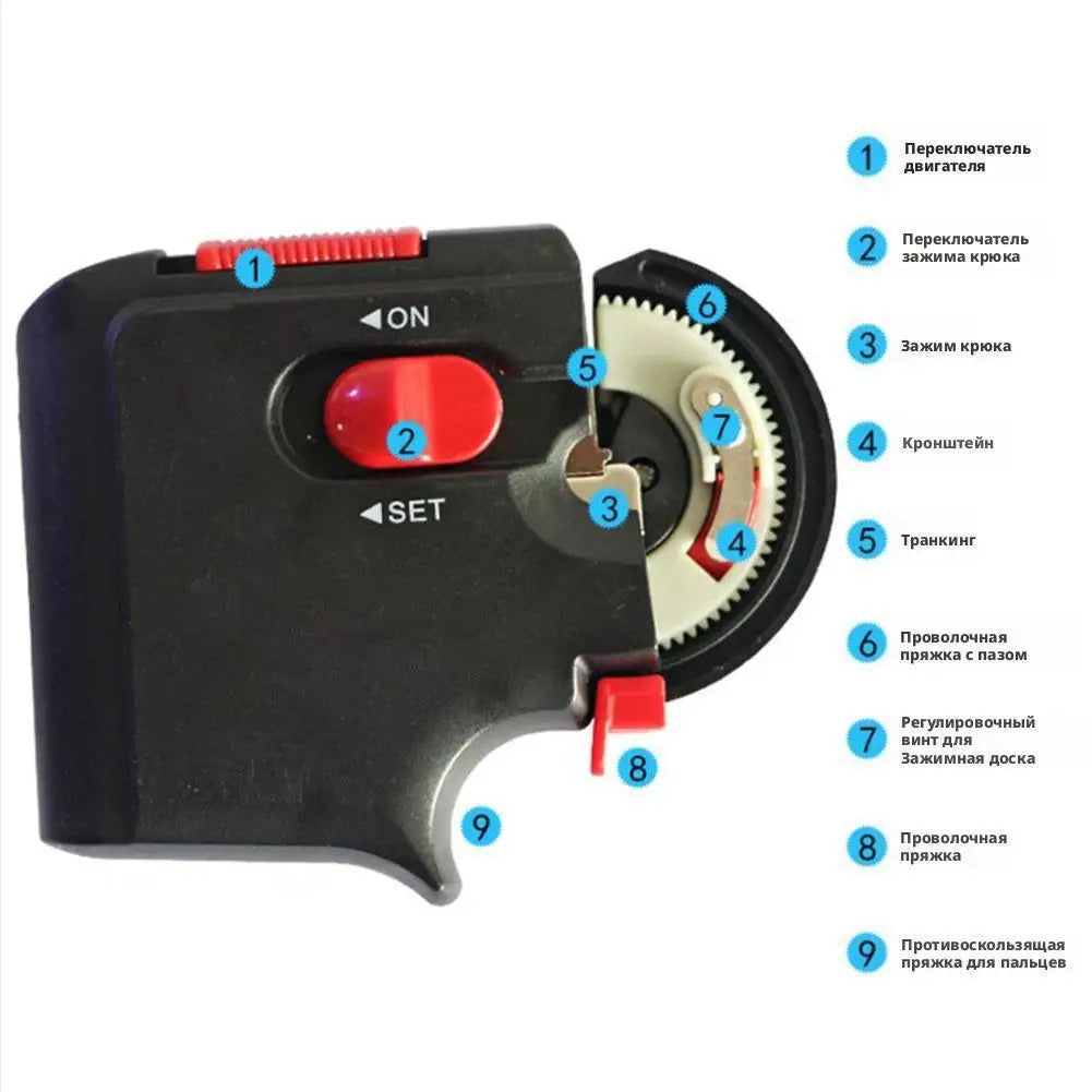 Electric Automatic Fishing Hook Tying Machine | Portable Tier