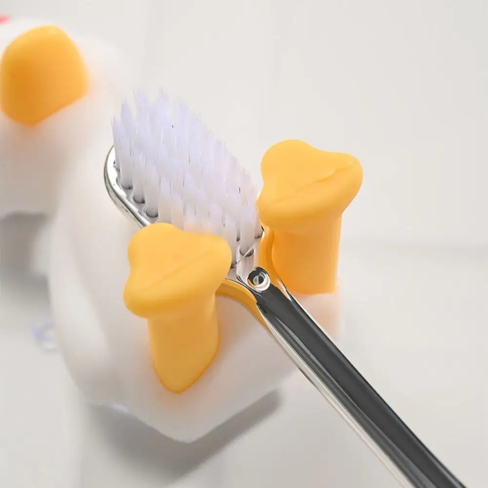 3D Duck Silicone Toothbrush Holder – Suction Cup Wall Mount