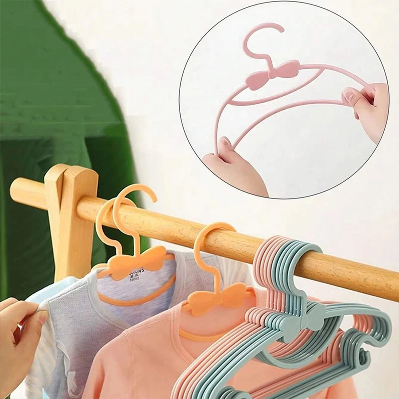 Baby & Kids Plastic Clothes Hangers – Set of 5/10/20 Pcs