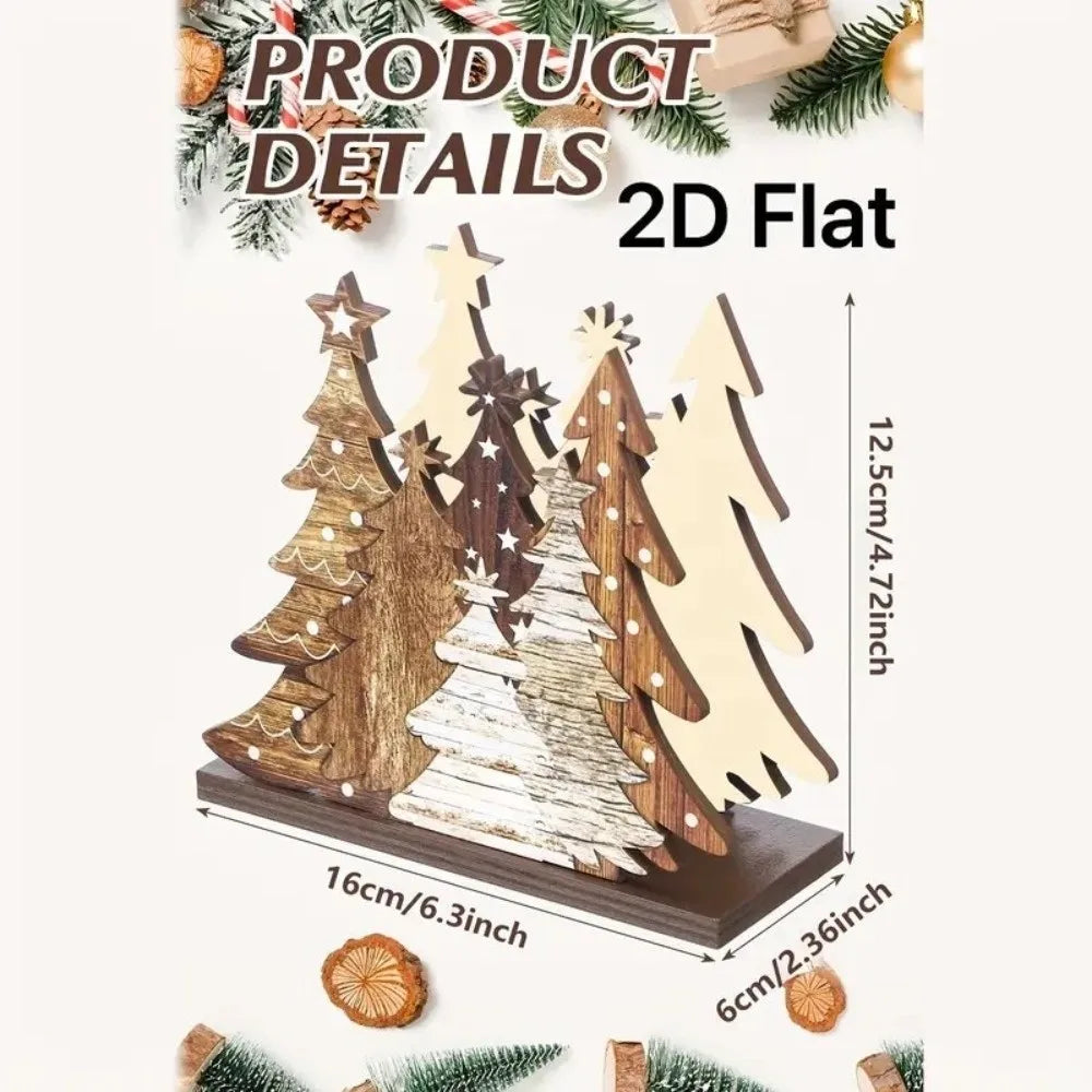 Wooden Christmas Tree Napkin Holder – Festive Tabletop Decor