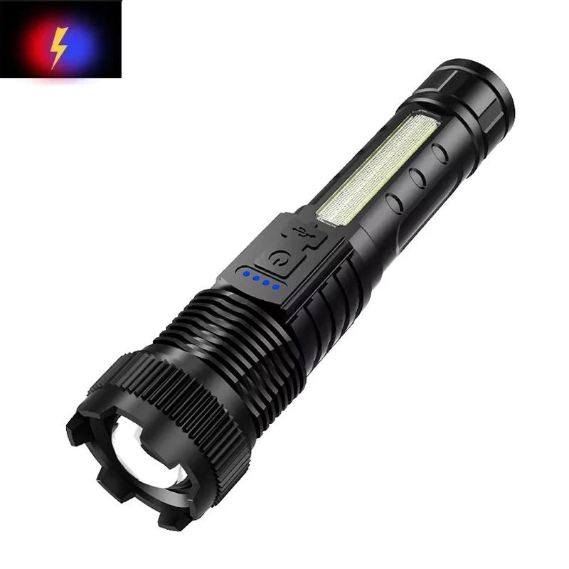 XHP70 Tactical Flashlight USB-C Rechargeable – 2300 Lumens